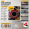Akrilik Silikonize Çift Taraflı Bant (VHB) 15mm x 5yd