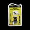 Alyan Anahtar Seti 9 Parça Kısa Düz (1.5–10 mm)