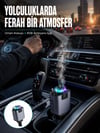 Araç İçi Çok Fonksiyonlu Şarj Cihazı Hava Nemlendirici Aroma Ve Yıldız Işık Yeni Nesil