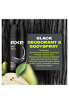 Axe Erkek Deodorant & Bodyspray Black 48 Saat Etkileyici Koku Vücut Spreyi 150 ml