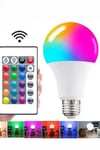 Ayarlanabilir Parlaklık Rgb Led Ampul Beyaz Lamba Ve Renkli Ampul