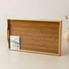 Bambu Dikdörtgen Sunum Tepsisi 50x30 cm Ayaklı