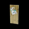 Bambu Servis Sunum Tahtası 17x39x1.5 cm - Çift Taraflı Düz & Kanallı
