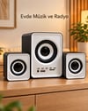Bluetooth Bağlantılı Kumandalı Multimedya Ses Sistemi