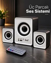 Bluetooth Özellikli Mini Dijital Hoparlör Seti