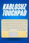 Bluetooth Touchpad Klavye Ultra İnce Taşınabilir Q Klavye Yeni Nesil