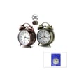 Çift Zilli Metal Masa Çalar Saat (10 cm)