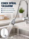 Çok Fonksiyonlu Musluk Uzatma Atı 360° Hareketli Krom Musluk Başlığı