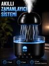 Denizanası Tasarımlı Ultrasonik Hava Nemlendirici Rgb Led Işıklı Sessiz Buhar Makinesi Zaman Ayarlı