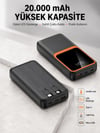 Dijital Ekranlı 20.000 Mah Powerbank | 22.5w Hızlı Şarj + Çoklu Bağlantı Seçeneği Yeni Nesil