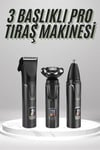 Dijital Göstergeli 3 Başlıklı Tıraş Makinesi Islak Kuru Lazer Öncesi Günlük