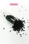 Dökme Cam Kum Boncuk (11/0) 2 mm - 20 Gram -  Siyah - BNC010