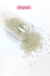 Dökme Cam Kum Boncuk (11/0) 2 mm - 60 Gram -  Şeffaf - BNC069