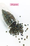 Dökme Cam Kum Boncuk (8/0) 3 mm - 20 Gram - Alacalı Renk - BNC151