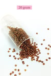 Dökme Cam Kum Boncuk (8/0) 3 mm - 4 Renk - Toplam 80 Gram - BNC419
