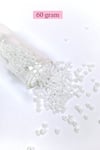 Dökme Cam Kum Boncuk (8/0) 3 mm - 60 Gram - İnci Beyaz - BNC186