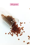 Dökme Cam Kum Boncuk (8/0) 3 mm - 60 Gram - Şeffaf Koyu Kahve - BNC200