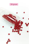 Dökme Cam Kum Boncuk Büyük Boy (6/0) 4 mm - 4 Renk - Toplam 80 Gram - BNC407