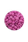 Dökme Cam Kum Boncuk Büyük Boy (6/0) 4 mm - 60 Gram - Koyu Pembe - BNC127