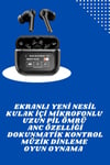 Ekranlı Yeni Nesil Pro Kulaklık Ve Akıllı Saat Kampanyası Kulak İçi Mikrofonlu