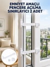 Emniyet Amaçlı Pencere Açılma Sınırlayıcı At 2 Adet Yeni Nesil