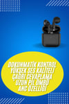 En Çok Tercih Edilen Bluetooth Kulaklık Mikrofonlu Silikonsuz Dokunmatik Kontrol