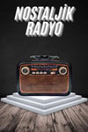 Eskitme Nostalji Tasarımlı Bluetoothlu Nostalji Radyo Ahşap Nostaljik Görünümlü