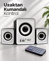 Fm Radyolu Bluetooth Masaüstü Hoparlör Seti