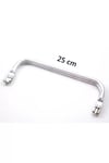 Gizli Metal Çanta Bursu – 25 cm - Metal Çanta Aparatı Çanta Aksesuarı
