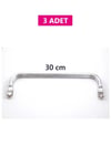 Gizli Metal Çanta Bursu – 3 Adet - 30 cm - Metal Çanta Aparatı Çanta Aksesuarı
