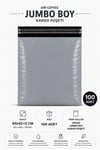 Gri Cepsiz Jumbo Boy Kargo Poşeti 60x62+5 Cm 100 Adet
