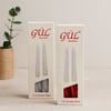 Gül Mum 17 cm 4'lü Set (Şamdan & Burgulu, Beyaz ve Renkli)