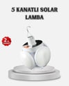 Güneş Enerjili Ve Usb Şarjlı Led Kamp Lambası – 5 Farklı Işık Modlu, Askılı Tasarım