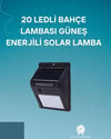 Hareket Sensörlü Solar Lamba | 120° Algılama Açısı, 3-4 Metre Mesafe, Suya Dayanıklı Led