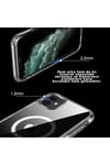 Iphone 11 Kılıf Kamera Lens Korumalı Magsafe Destekli Şeffaf Darbe Emici Sert Kapak