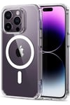 Iphone 14 Pro Kılıf Kamera Lens Korumalı Magsafe Destekli Şeffaf Darbe Emici Sert Kapak