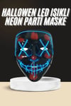 Işıklı Led Maske Parti Eğlence Maskesi Hallowen Neon Maske