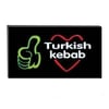 Işıklı Tak Çalıştır Hazır Tabela Turkish Kebap
