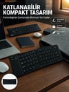 Kablosuz Katlanabilir Bluetooth Klavye Telefon Tablet Bilgisayar Uyumlu