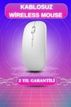 Kablosuz Mouse Fare Şarjlı Bluetooth Wireless Çift Modlu Sessiz