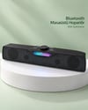 Kablosuz Müzik Dinleme Bluetooth Hoparlör Rgb Aydınlatmalı Siyah