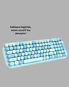Kablosuz Retro Klavye ve Mouse Seti – 104 Tuşlu, Sessiz Yazım