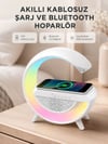 Kablosuz Şarjlı Bluetooth Hoparlör Ve Gece Lambası – Nfc, Fm Radyo, Rgb Işık