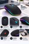 Kablosuz Şarjlı Sessiz Tıklamalı Ergonomik Mouse