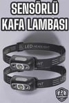 Kafa Lambası Kamp Lambası Led Işık Şarjlı Ayarlanabilir