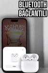 Kaliteli Ucuz İos Ve Android Uyumlu Tws Bluetooth Kulaklık Anc Özelliği
