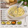 Kalp Şekilli Metal Patates Ezici 26 cm (Krom Saplı, 9 cm Başlık)
