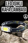 Kamp Feneri Balıkçı Feneri Başlıklı Suya Dayanıklı Kafa Lambası