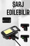 Kamp Işığı Çok Fonksiyonlu Taşınabilir Anahtarlık Kapak Açma Manyetik Özelliği