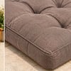 Kapitone Bank Minderi · 100 × 45 × 4 cm · Kahve